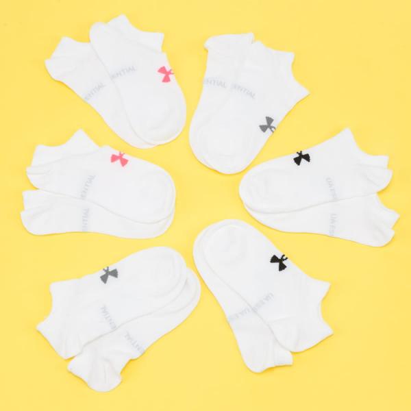 Ponožky Under Armour Women's 6Pack Essential Socks bílé