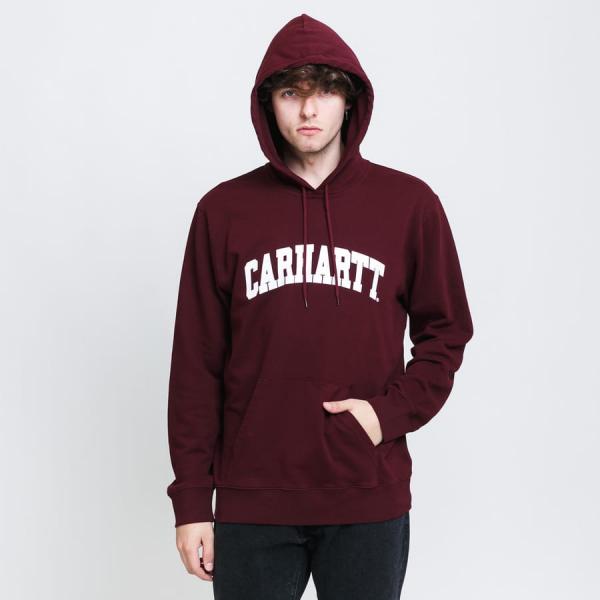 Mikina Carhartt WIP Hooded University Sweat vínová