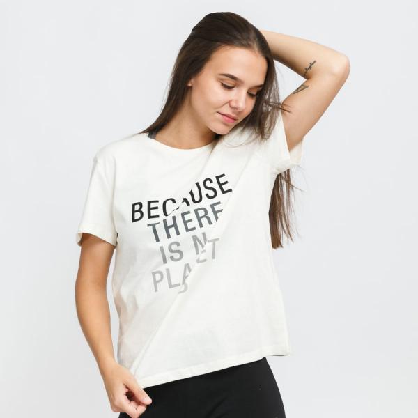 Dámské tričko Ecoalf W Becausalf Tee Creamy