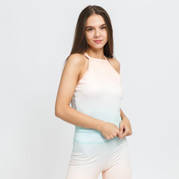 Dámský top Puma Gloaming AOP Bra Top Orange / Blue