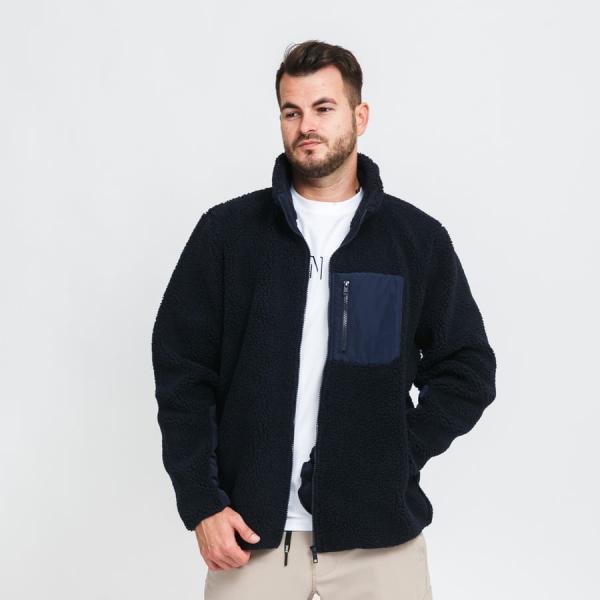 Bunda Urban Classics Sherpa Jacket navy M