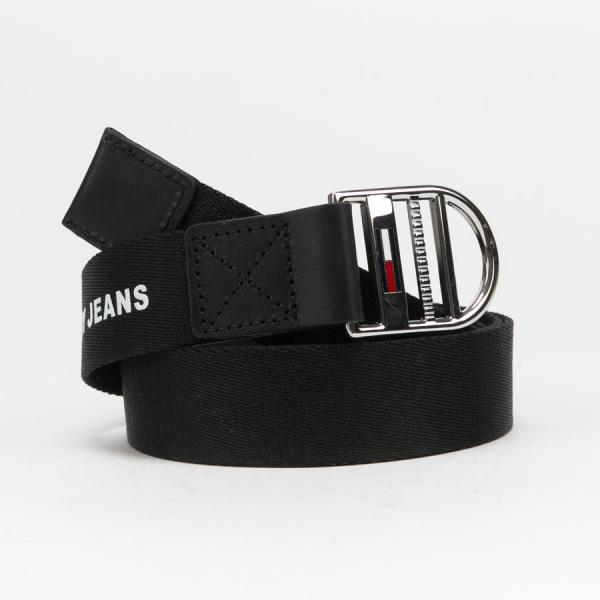 Pásek TOMMY JEANS W Webbing Belt 3.0 černý