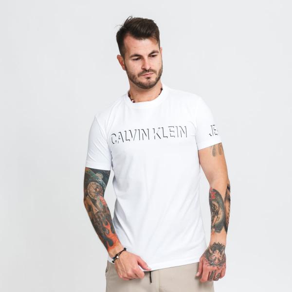 Tričko s krátkým rukávem CALVIN KLEIN JEANS Shadow Logo Tee White