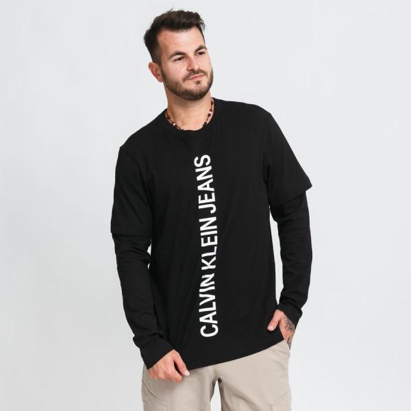 CALVIN KLEIN JEANS Double Layer Vert LS Black