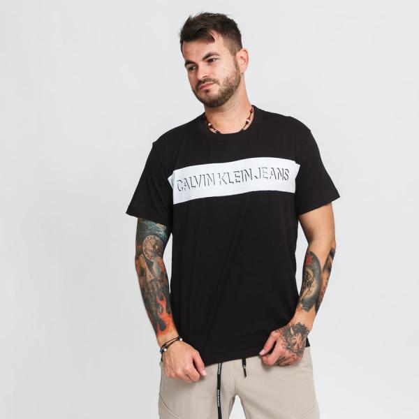 Tričko s krátkým rukávem CALVIN KLEIN JEANS Colorblock Shadow Logo Tee Black