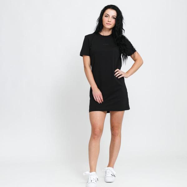 Šaty CALVIN KLEIN JEANS W Logo Trim Tee Dress Black
