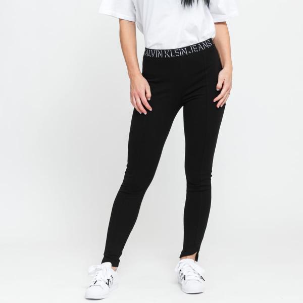 Legíny CALVIN KLEIN JEANS W Milano Logo Elastic Legging Black
