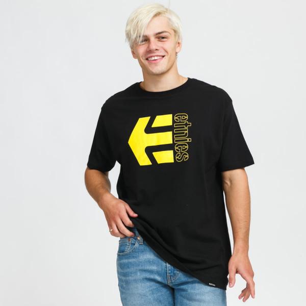 Tričko s krátkým rukávem etnies Corp Combo Tee černé