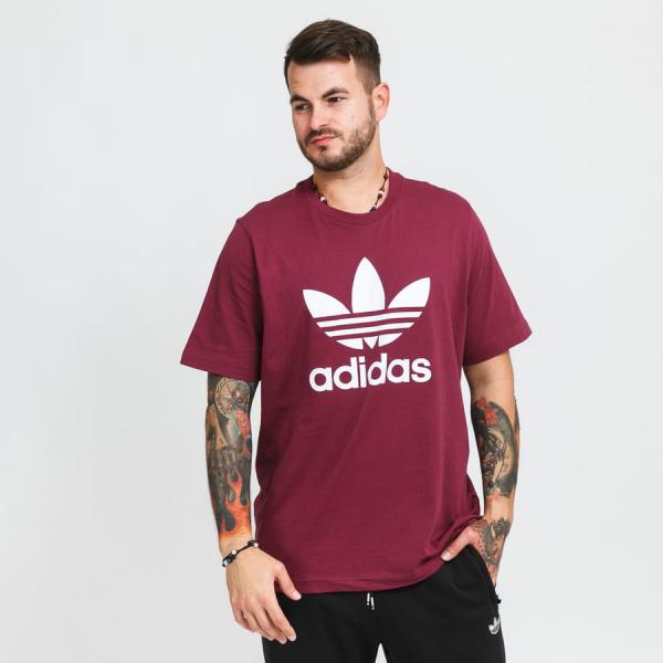 Tričko s krátkým rukávem adidas Originals Trefoil Tee vínové