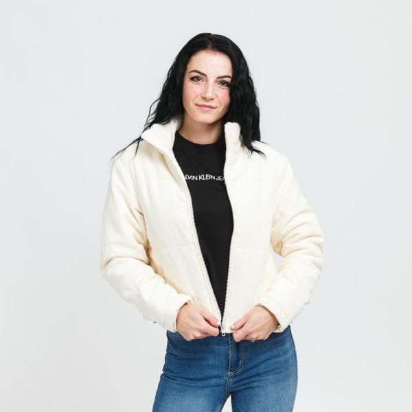 Bunda Urban Classics Ladies Corduroy Puffer Jacket Cream S