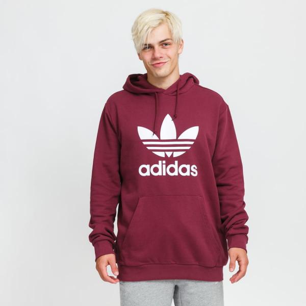 Mikina adidas Originals Trefoil Hoody Wine M