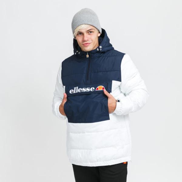 Pánská zimní bunda ellesse Ultum OH Jacket bílá / navy