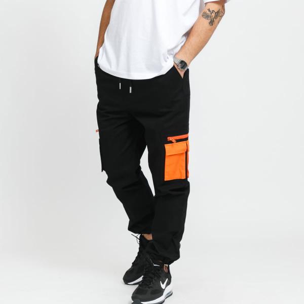 Cargo Pants Sixth June Cargo Pant černé / oranžové