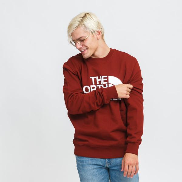 Mikina The North Face M Standard Crew vínová