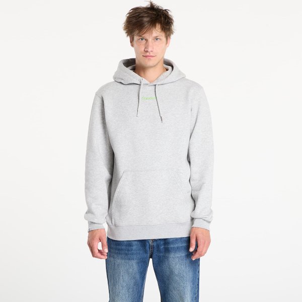 Mikina Queens Basic Hoodie melange šedá XL
