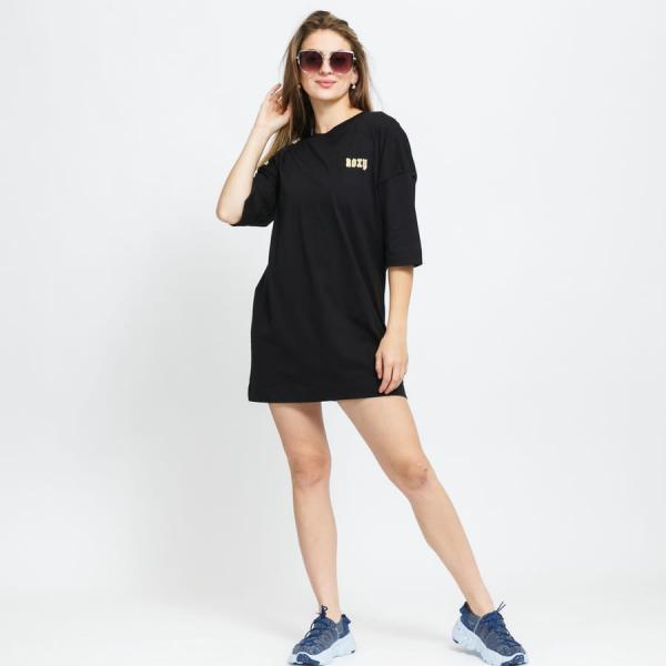 Šaty Roxy Macrame Hour T-Shirt černé XS
