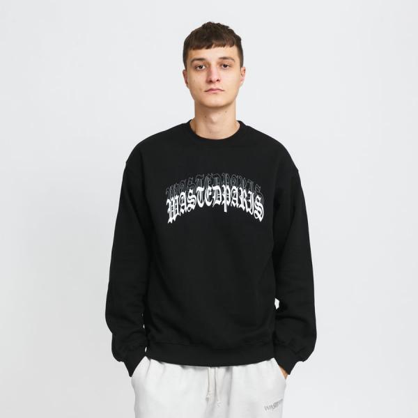 Mikina Wasted Paris Crewneck Kingdom černá