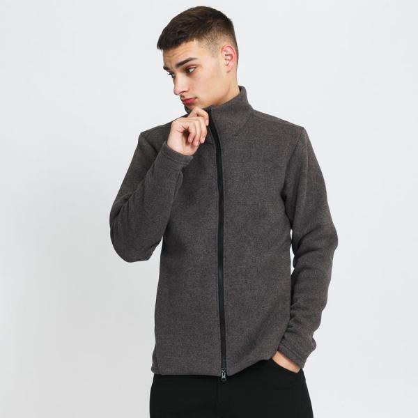 Mikina POUTNIK BY TILAK Monk Sweater FZ Black / Grey