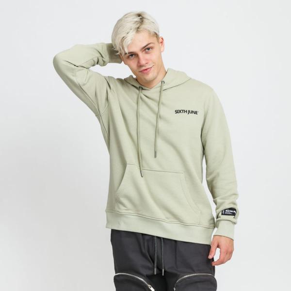 Mikina Sixth June Hoodie světle olivová