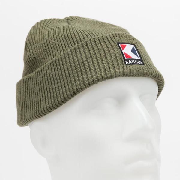 Čepice KANGOL Service-K Rib Beanie Olive Universal