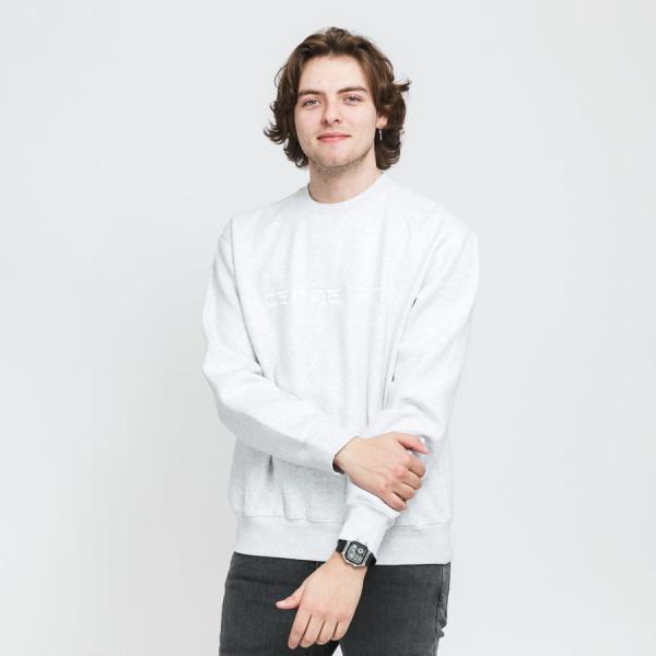Mikina Carhartt WIP Carhartt Sweat melange světle šedá