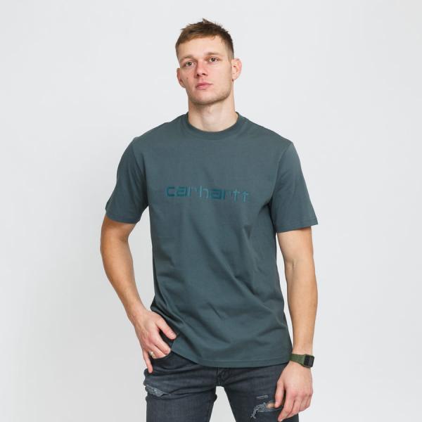 Tričko s krátkým rukávem Carhartt WIP SS Script T-Shirt zelené