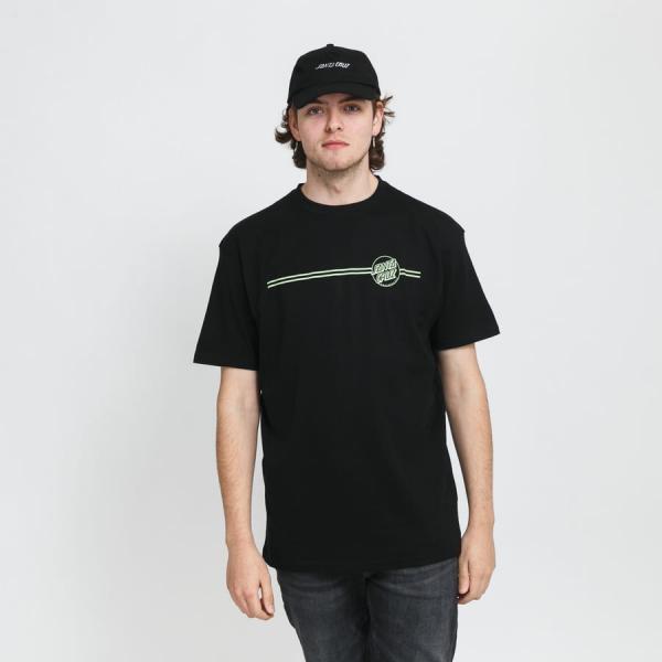Tričko s krátkým rukávem Santa Cruz Opus Dot Stripe Tee černé
