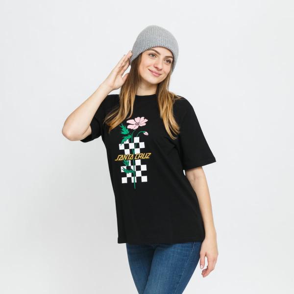 Dámské tričko Santa Cruz W Checkerbloom Strip Tee černé