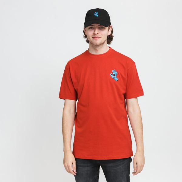 Tričko s krátkým rukávem Santa Cruz Screaming Hand Chest Tee tmavě oranžové