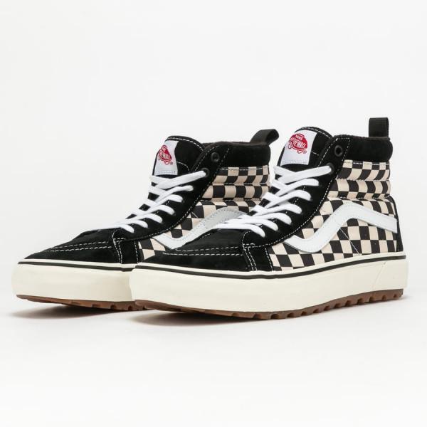 Tenisky Vans SK8 - Hi MTE - 1 Black/ White/ Checkerboard EUR 36