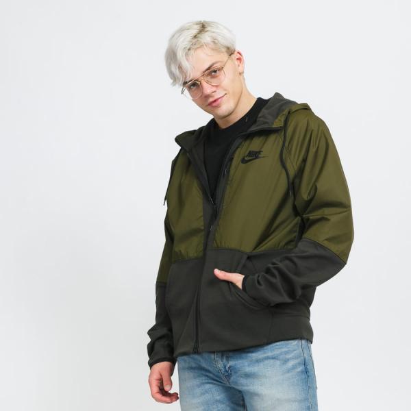 Mikina Nike M NSW TE+ FZ Fleece Winter Hoody olivová
