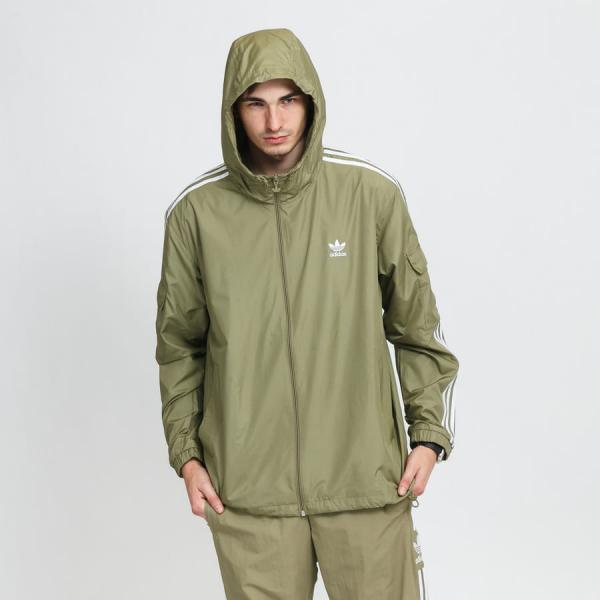 adidas 3-Stripes Classics Windbreaker Jacket Orbit Green