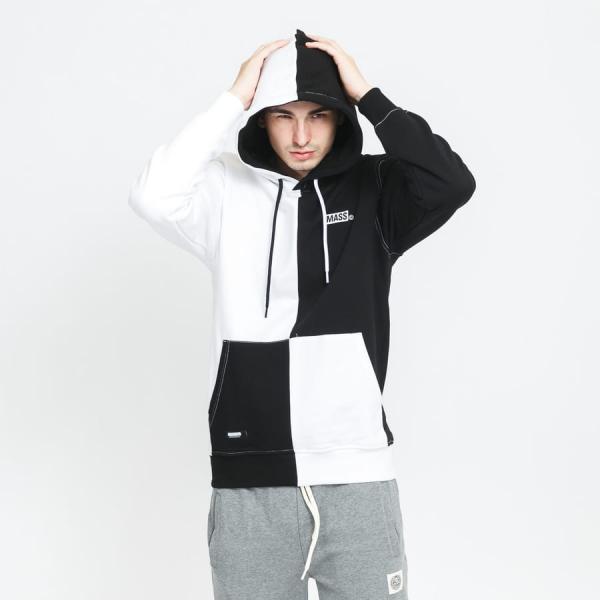 Mikina Mass DNM Two Face Hoody černá / bílá