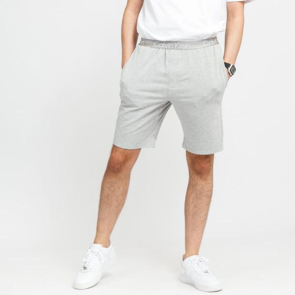 Teplákové kraťasy Calvin Klein Sleep Short melange šedé