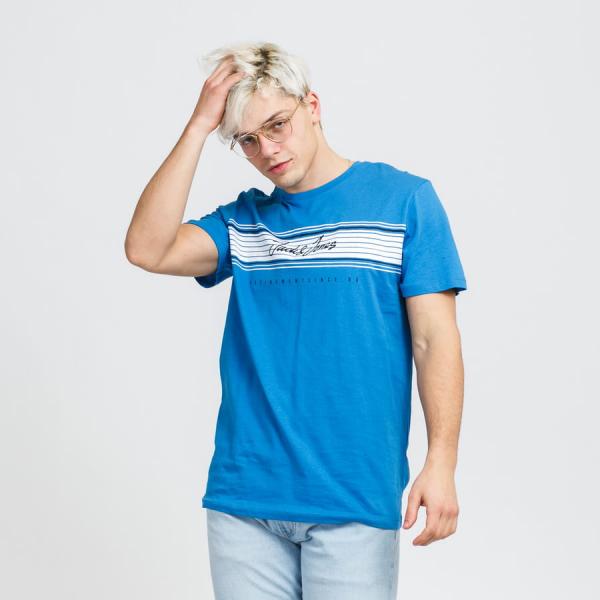 Tričko s krátkým rukávem Jack & Jones JJleo Tee SS Blue