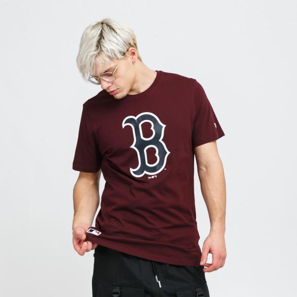 Tričko s krátkým rukávem New Era MLB Seasonal Team Logo Tee B Vínové