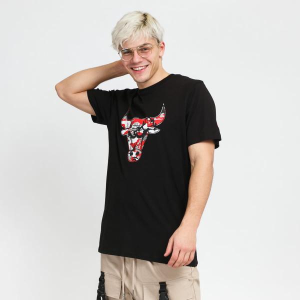Tričko s krátkým rukávem New Era NBA Seasonal Infill Tee Bulls černé