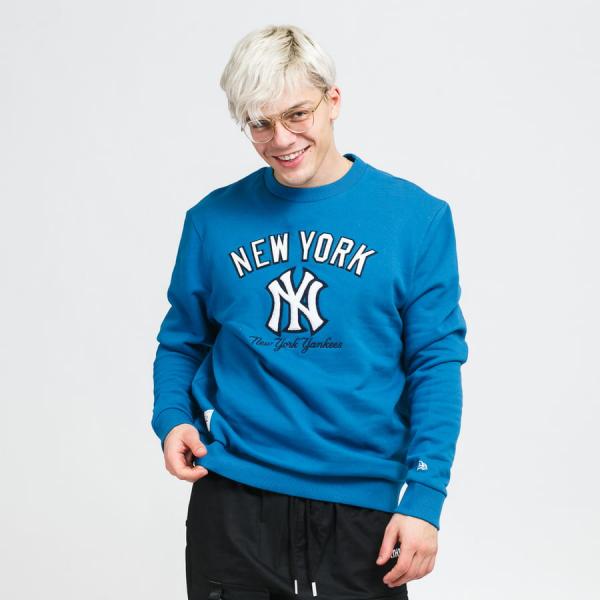 New Era MLB Heritage Crew Fleece NY modrá