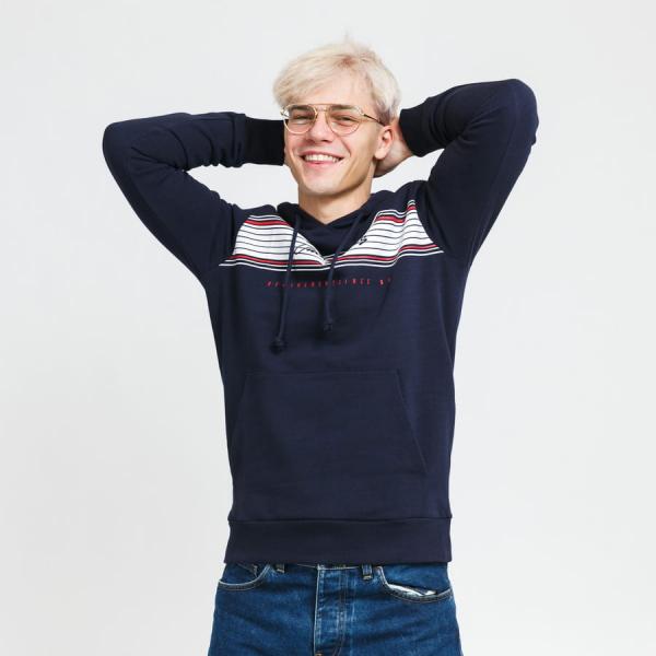 Mikina Jack & Jones JJleo Sweat Hood Navy S