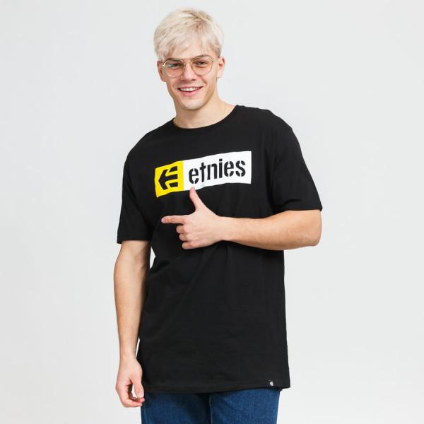 Tričko s krátkým rukávem etnies New Box S/S Tee černé