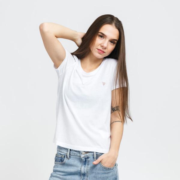 Tričko GUESS W Eco Logo Tee White M