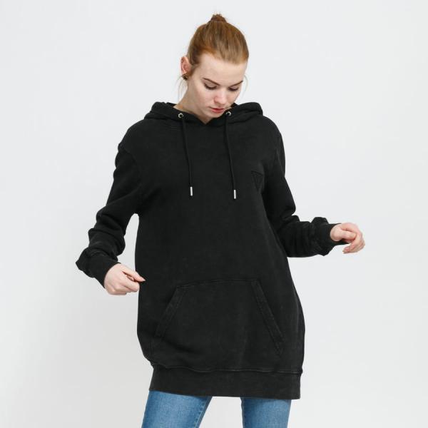 Dámská mikina GUESS W Oversize Fit Hoodie Sweatshirt Black