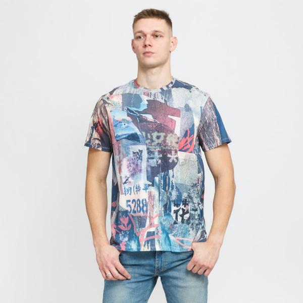 Tričko s krátkým rukávem GUESS M Poster Collage Tee multicolor
