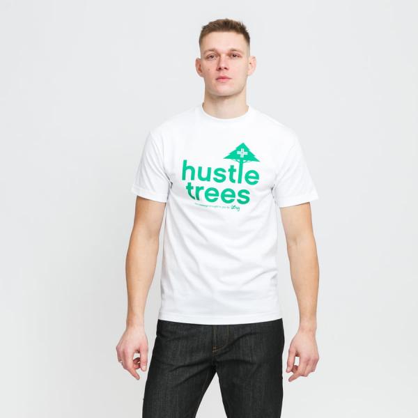 Tričko s krátkým rukávem LRG Hustle Trees Tee bílé