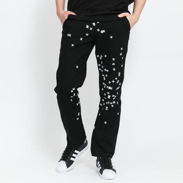 Jeans PLEASURES Vomit Printed Trousers black