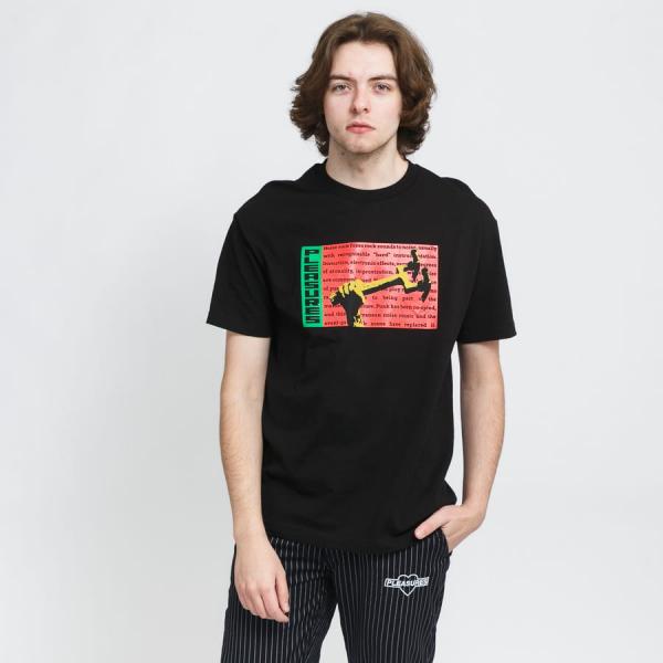 PLEASURES Hammered Tee černé