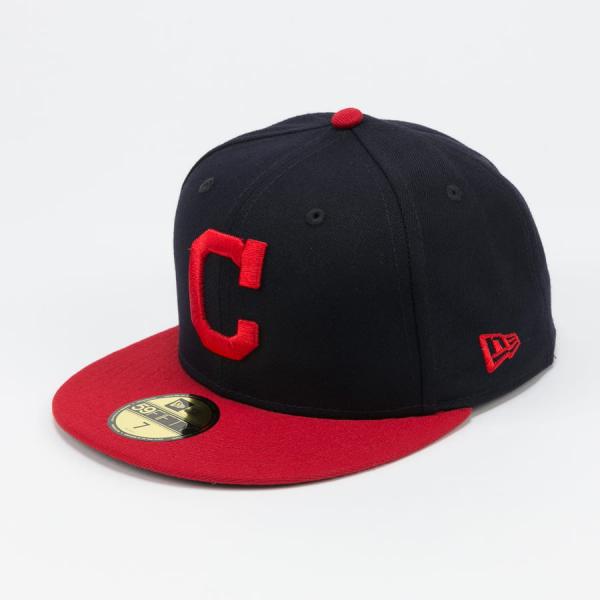 Kšiltovka New Era 5950 MLB Acperf Emea GM Cleveland Indians navy / červená
