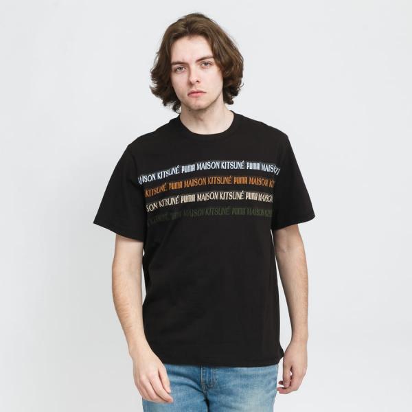 Tričko Puma X Maison Kitsune Engineered Tee Black S