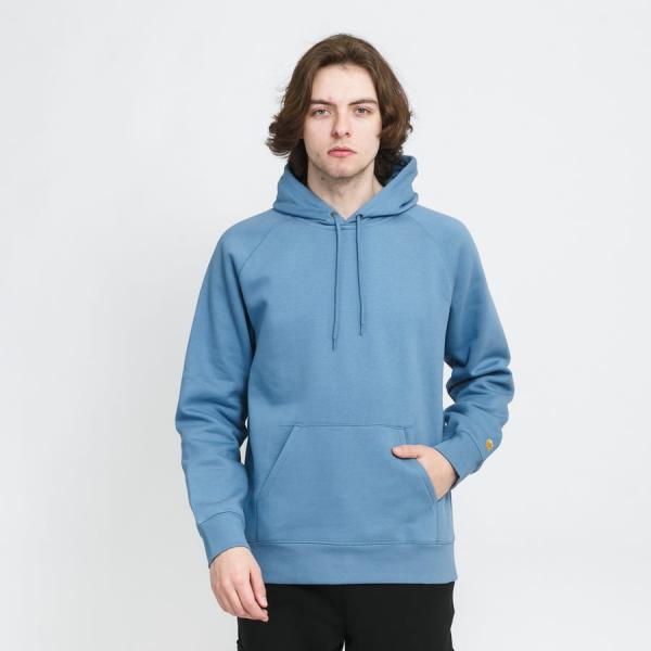 Mikina Carhartt WIP Hooded Chase Sweat Blue
