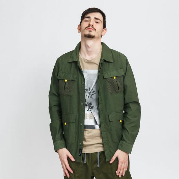 Bunda The Quiet Life Military Mesh Shirt Jacket Olive M